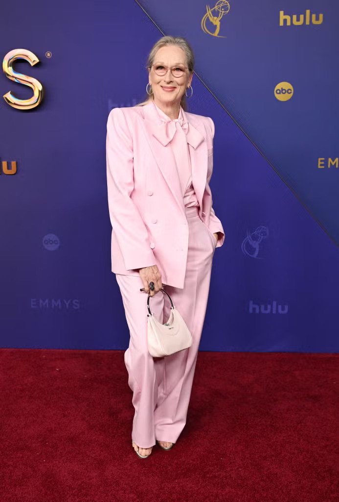 2024 Emmys Awards Meryl Streep McQueen suit